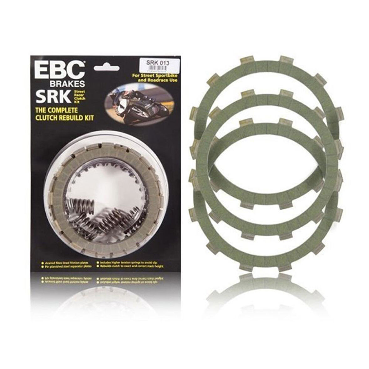 EBC SRK130 BMW F650-F700-F800 GS 07-19 KOMPLE FİBER DEBRİYAJ SETİ