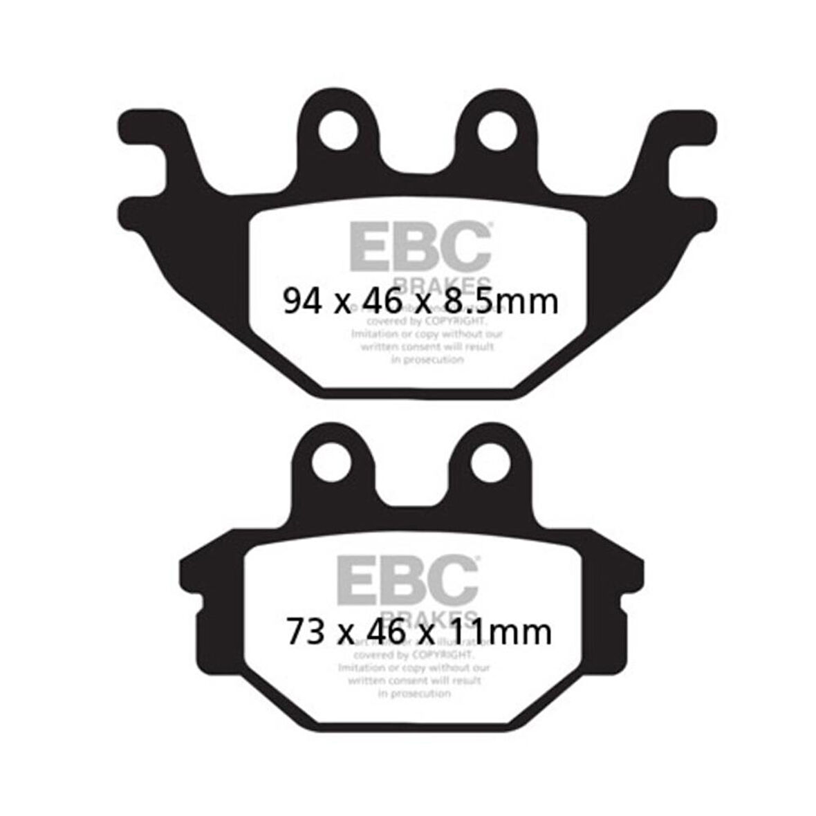 EBC FA377HH YAMAHA MT125 / R125 14-21 SINTER ARKA FREN BALATASI