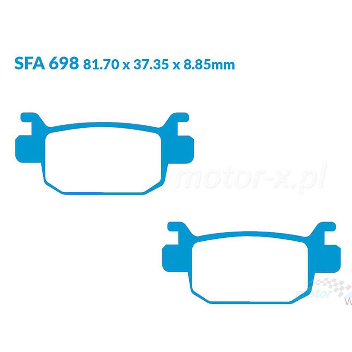 EBC FA698HH BENELLI TRK502 18-20 SINTER ARKA FREN BALATASI