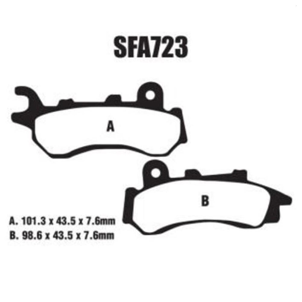 EBC SFA723 HONDA PCX 18-21 SCOOTER ORGANİK ÖN FREN BALATASI