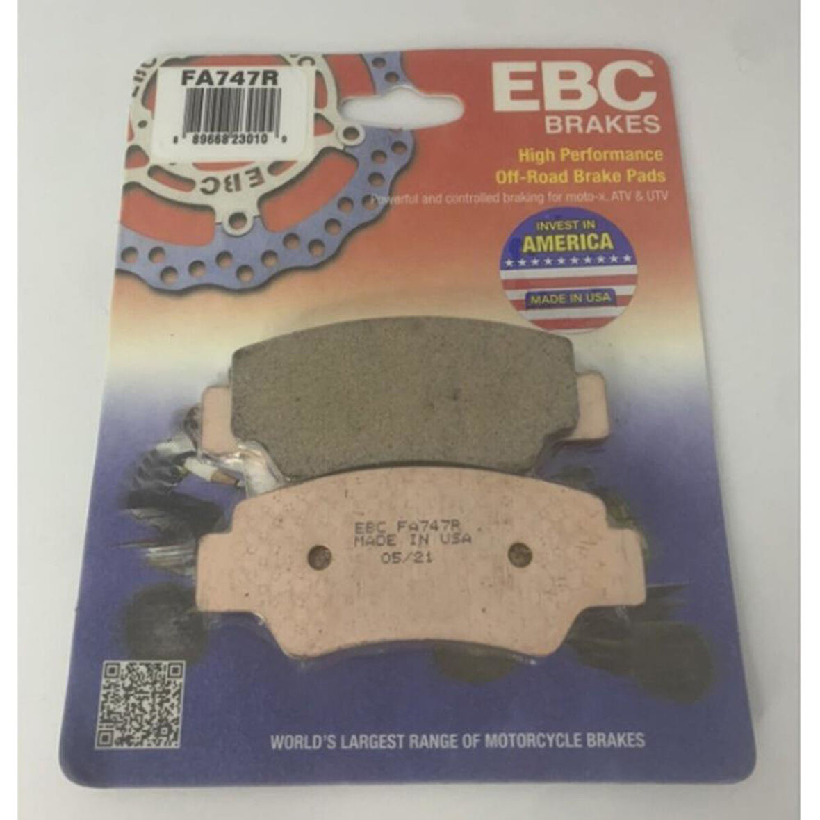 EBC FA747R CF MOTO Z-FORCE 1000 , U-FORCE1000 SINTER OFFROAD FREN BALATASI ARKA