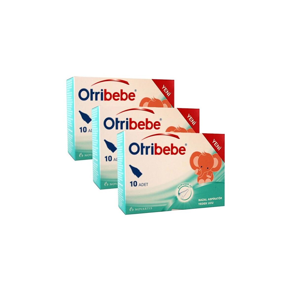 Otribebe Nazal Aspiratör Yedek Uç 10'lu - 3 Kutu
