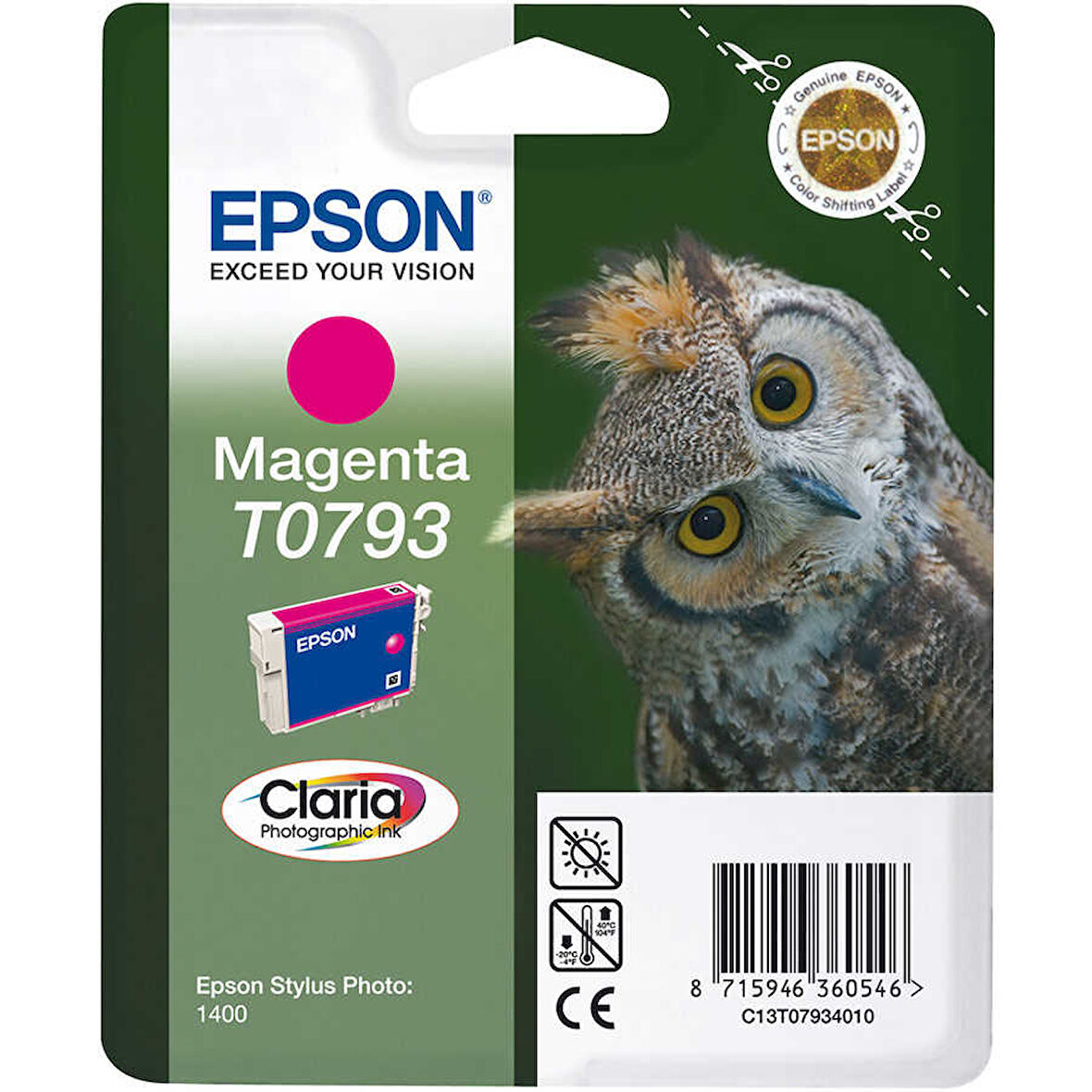 Epson T0793-C13T07934020 Kırmızı Orijinal Kartuş