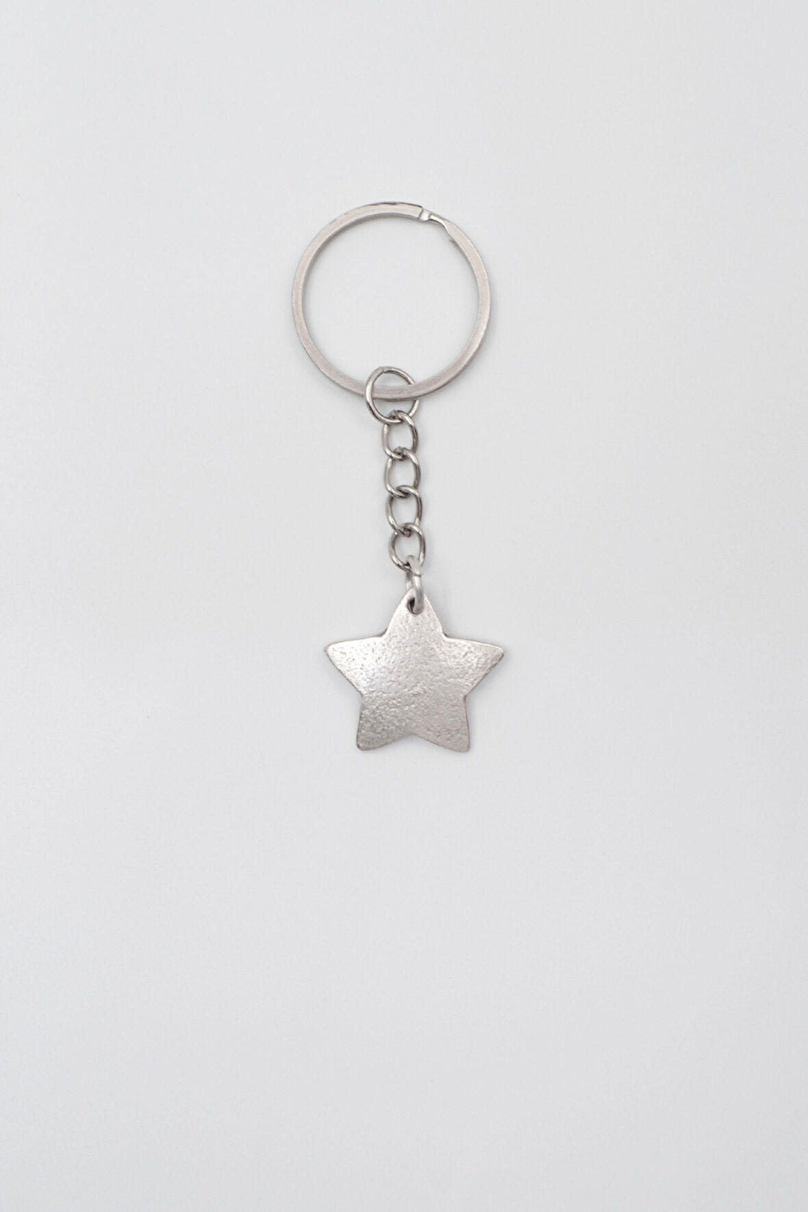 Yıldız Anahtarlık - Antik Gümüş Kaplama - Kadın Erkek