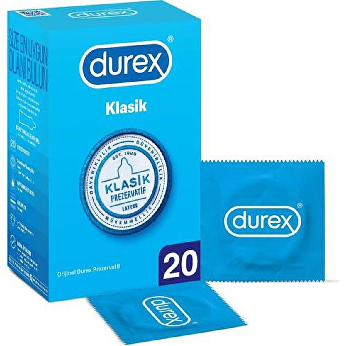 Durex Klasik Prezervatif 20'li