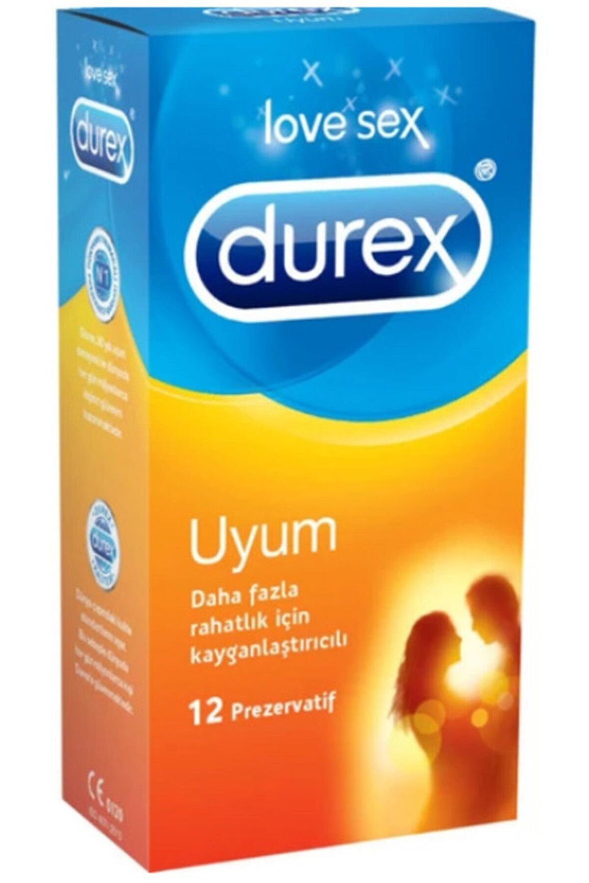 Durex Uyum Kayganlaştırıcılı Prezerfatif 12'li