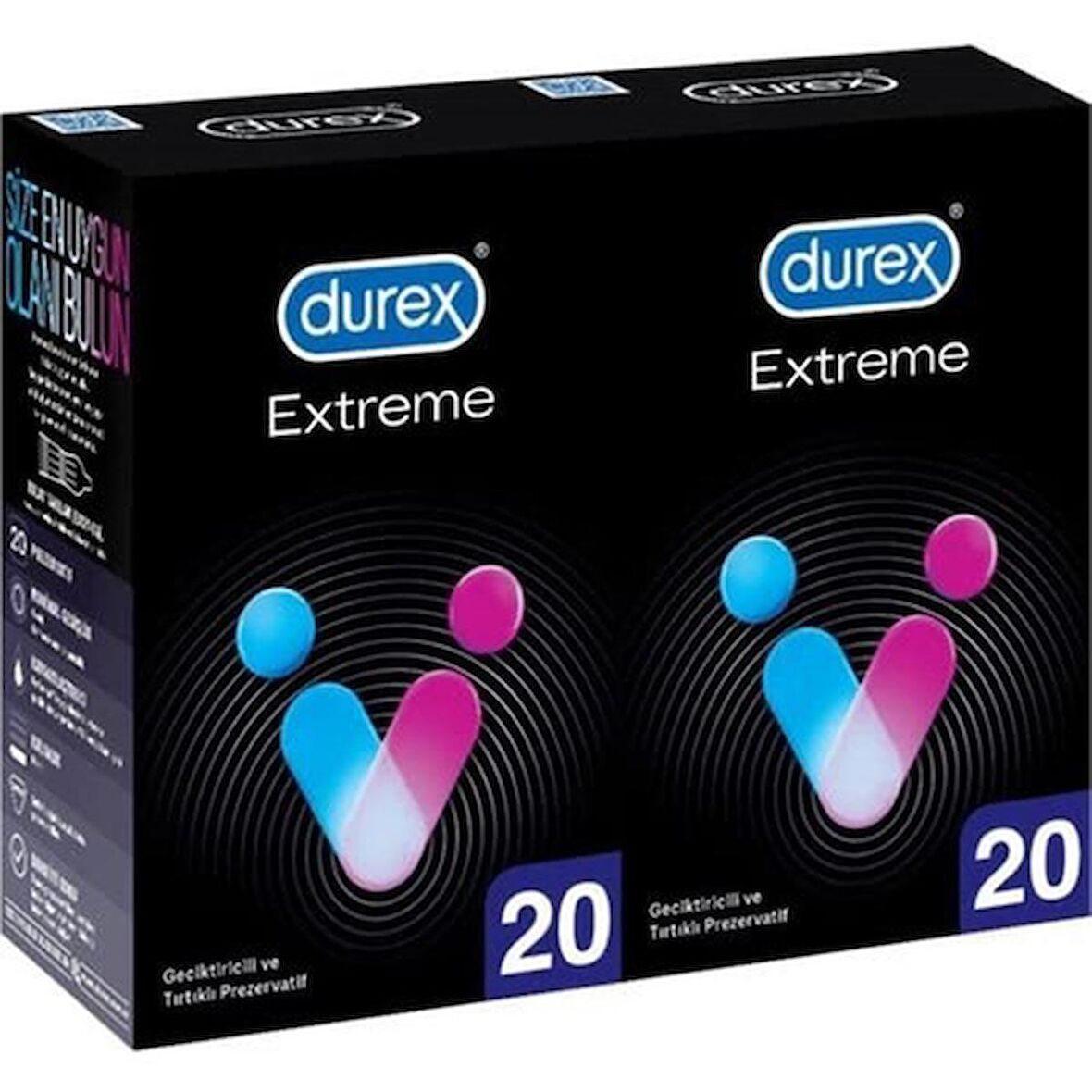 Durex Extreme Geciktiricili Prezervatif 40'lı Ekonomik Paket (2 X 20 Adet)