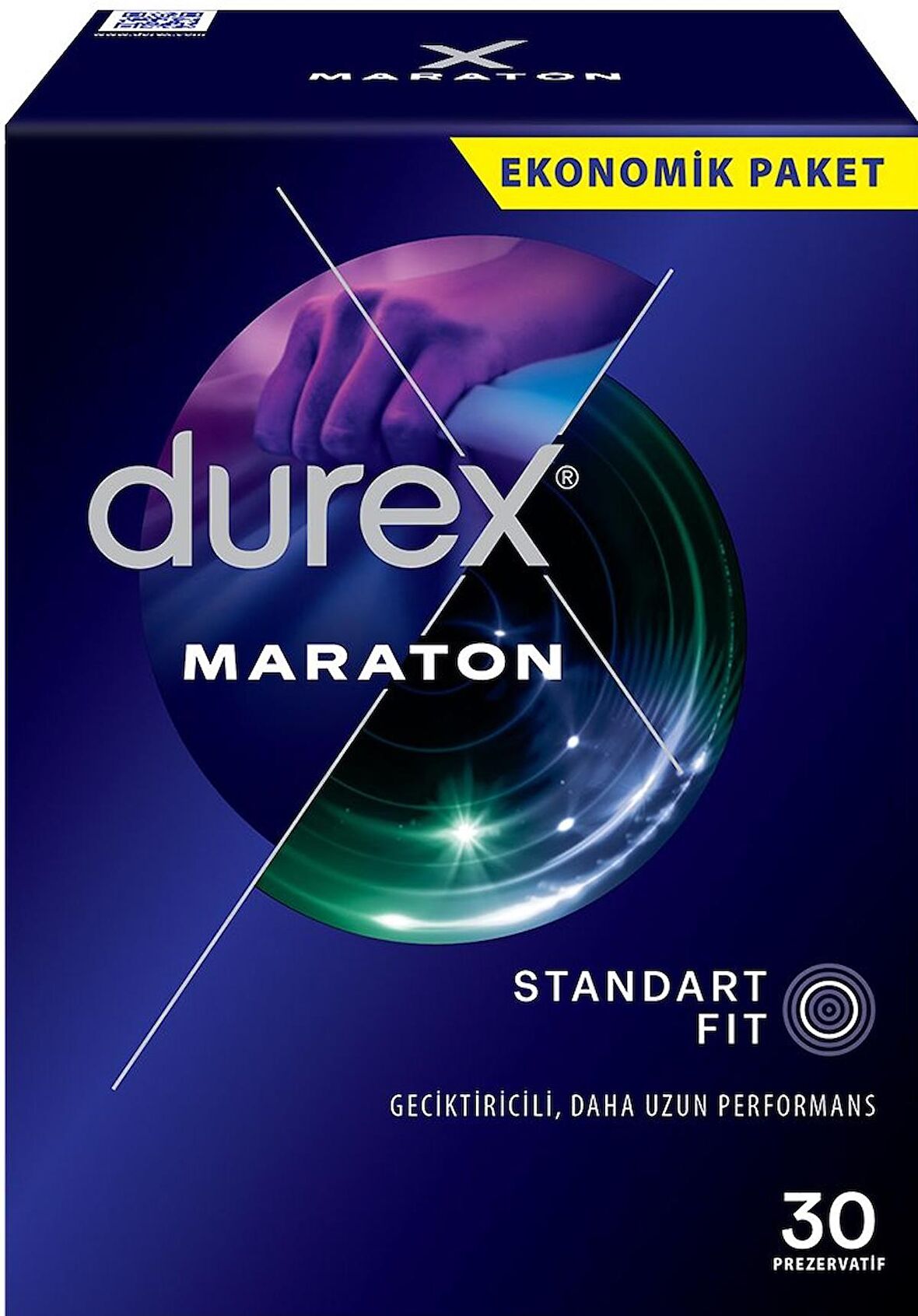 Durex Maraton Standart Fit Geciktiricili Prezervatif 30 lu