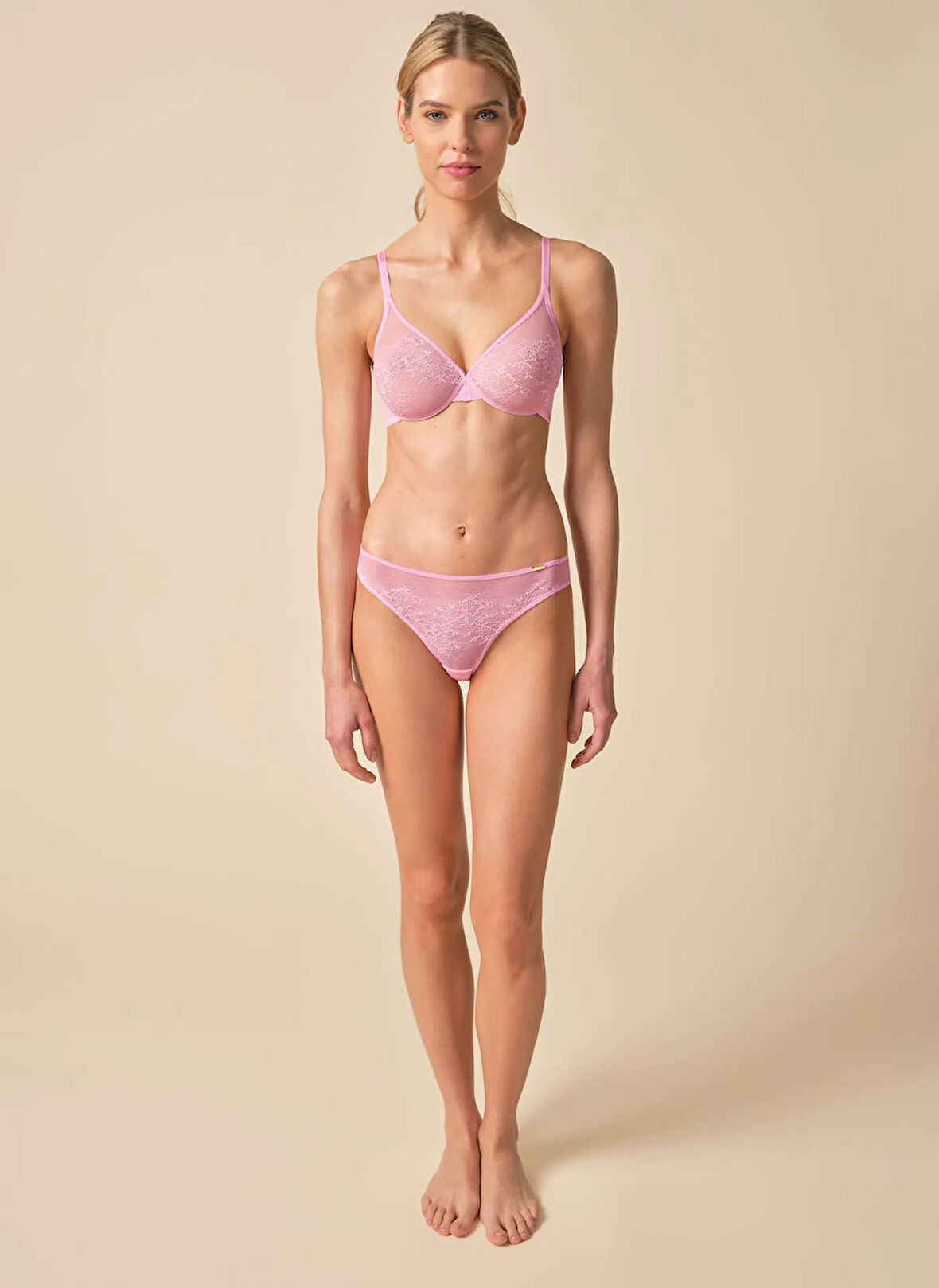 Gossard Toz Pembe Küçültücü Sütyen 13001 GOSS