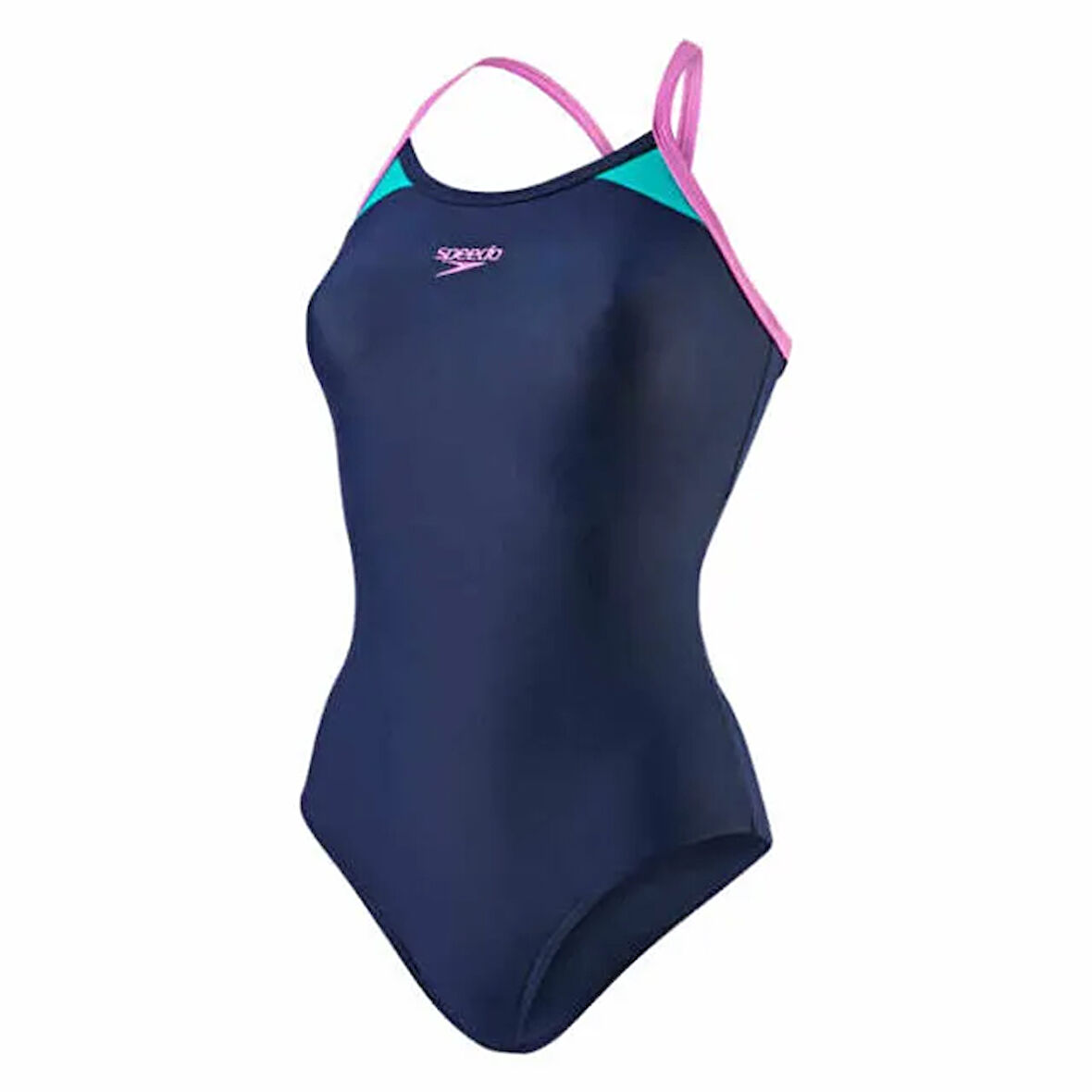 Speedo Kadın Yüzücü Mayosu Lacivert Spl Trsp Rbck Af Navy Purple 8-10837B373