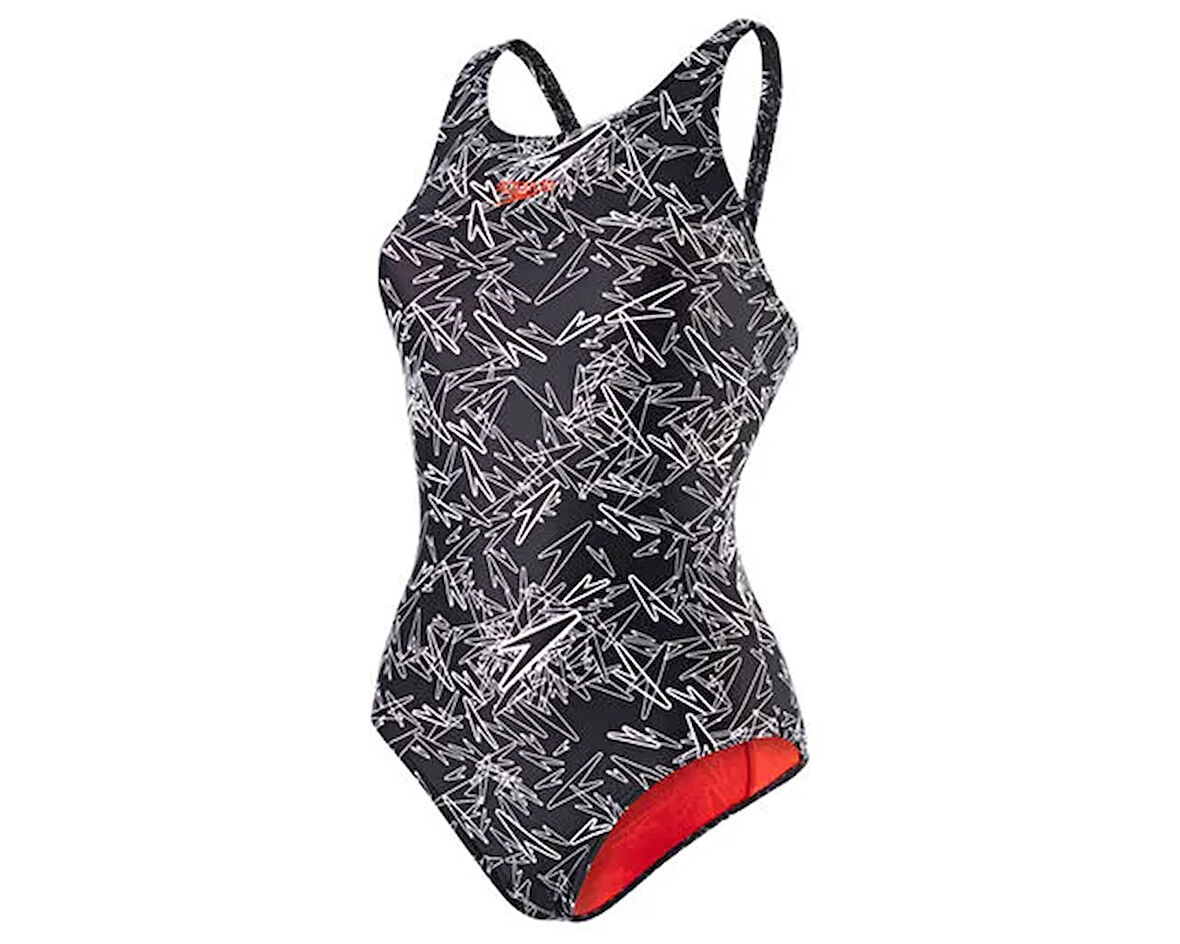Speedo Kadın Mayosu 8-10818B351 Boom Alov Msbk Af Black White