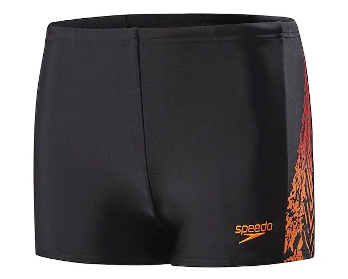Speedo Siyah Erkek Çocuk Mayosu 8-09312C221 Logo Pnl Asht Jm Blk Oran