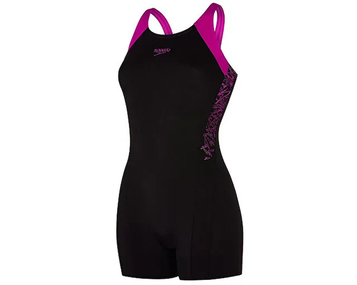 Speedo Siyah Kadın Mayosu 8-10820A715 Boom Spl Lsut Af Blk Purp
