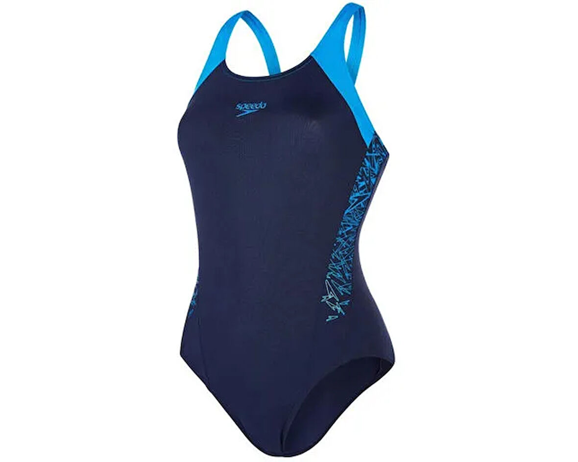 Speedo Lacivert Kadın Mayosu 8-108213163 Boom Spl Msbk Af Navy Blu