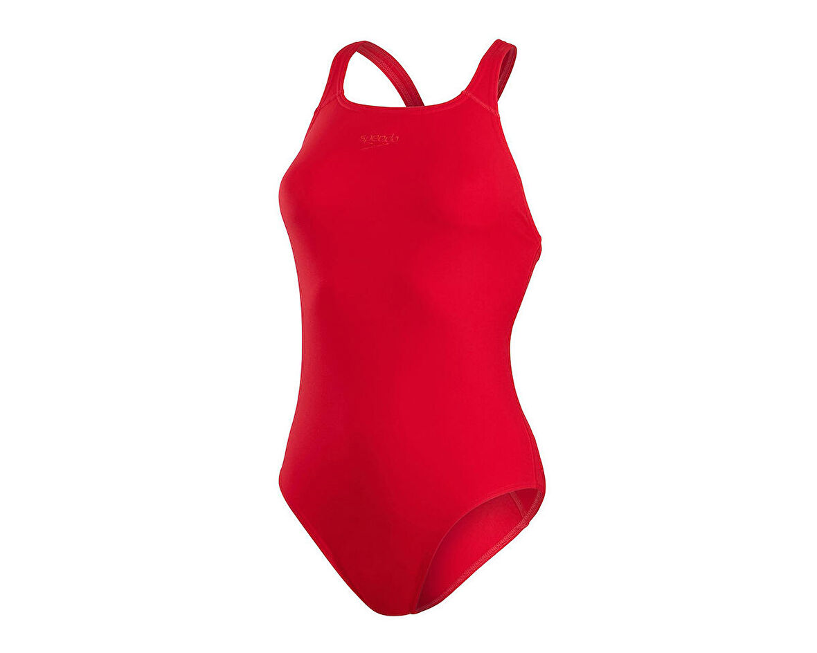 Speedo Eco End+ Ess Mdlt Kadın Yüzücü Mayosu 8-134716446 Kırmızı