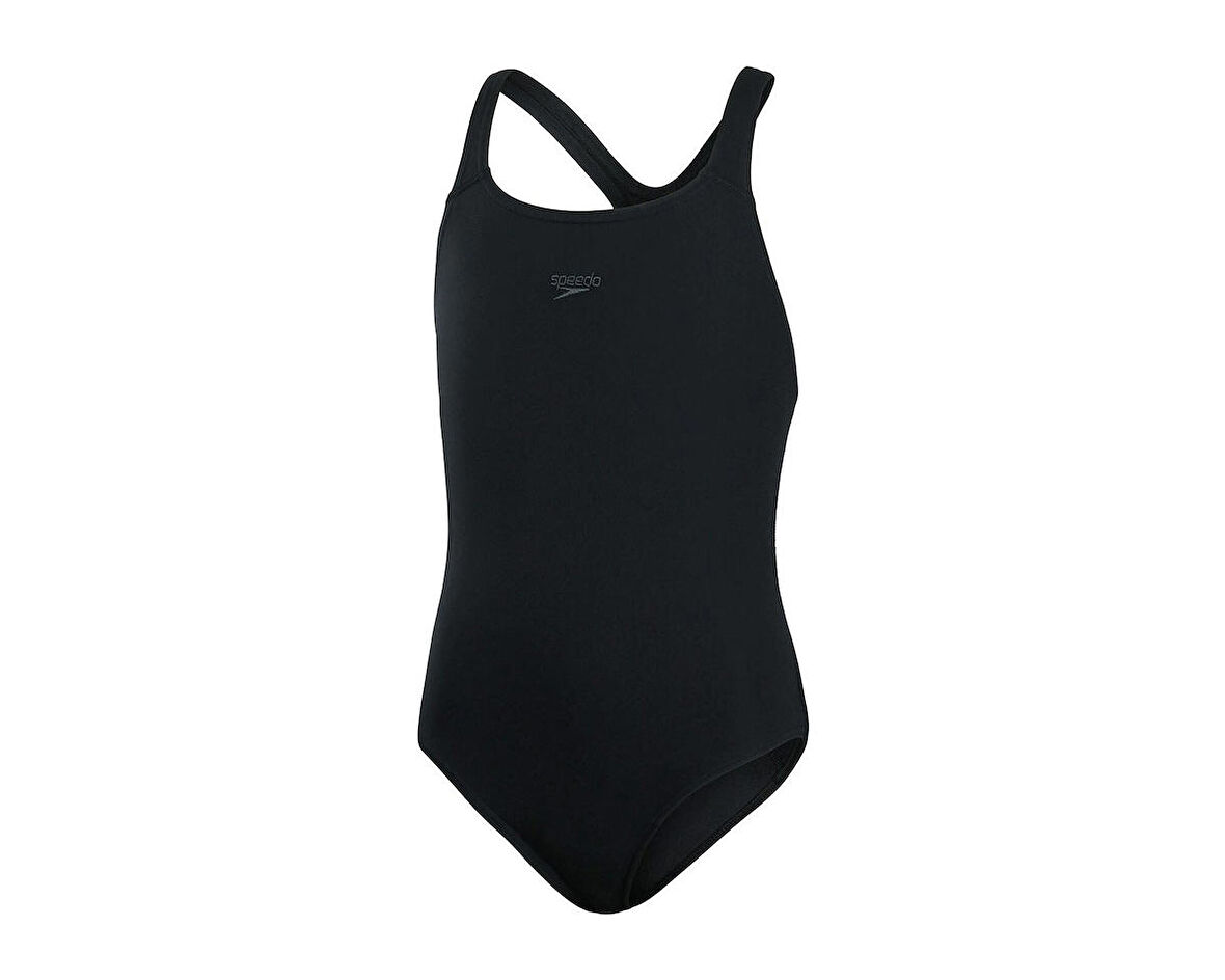 Speedo Eco End Medalist Kız Çocuk Yüzücü Mayosu 8-134570001 Siyah