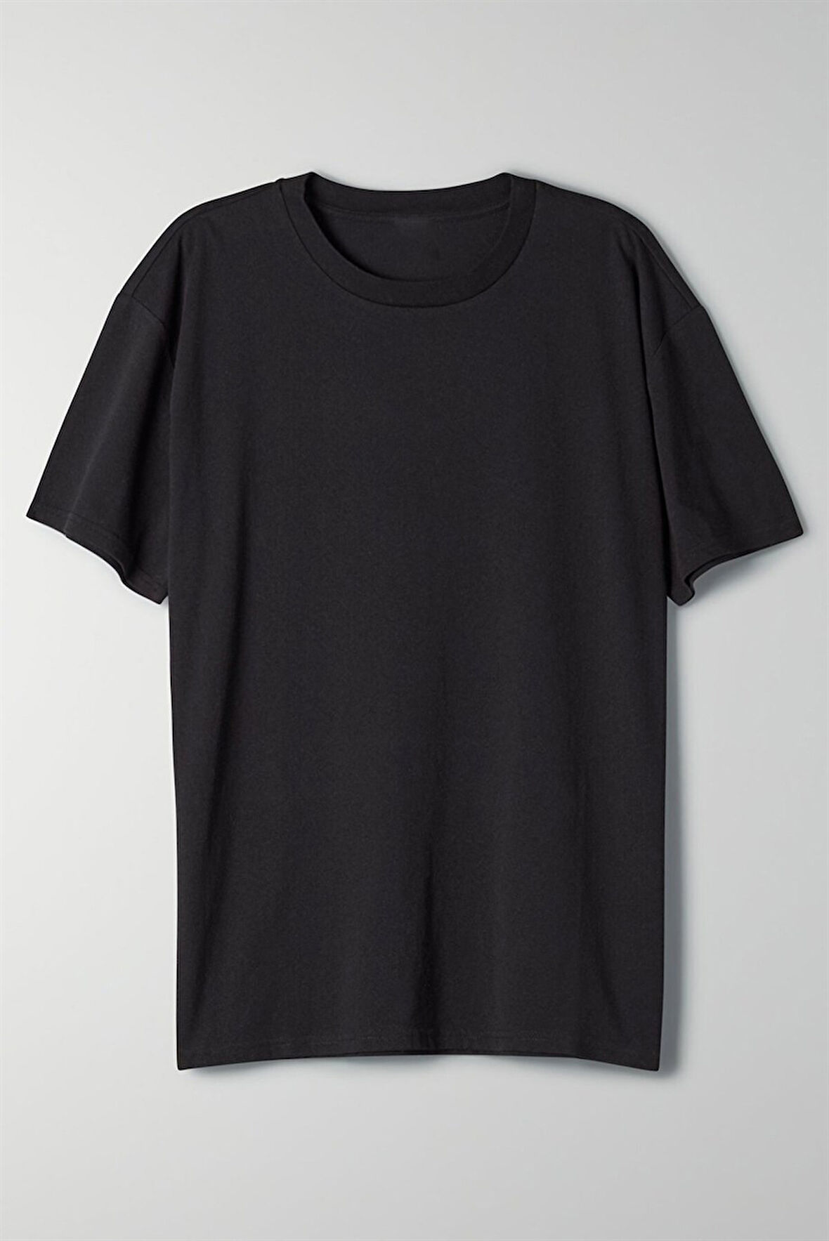 Kadın Siyah Oversize Bluz Tişört 5053_301