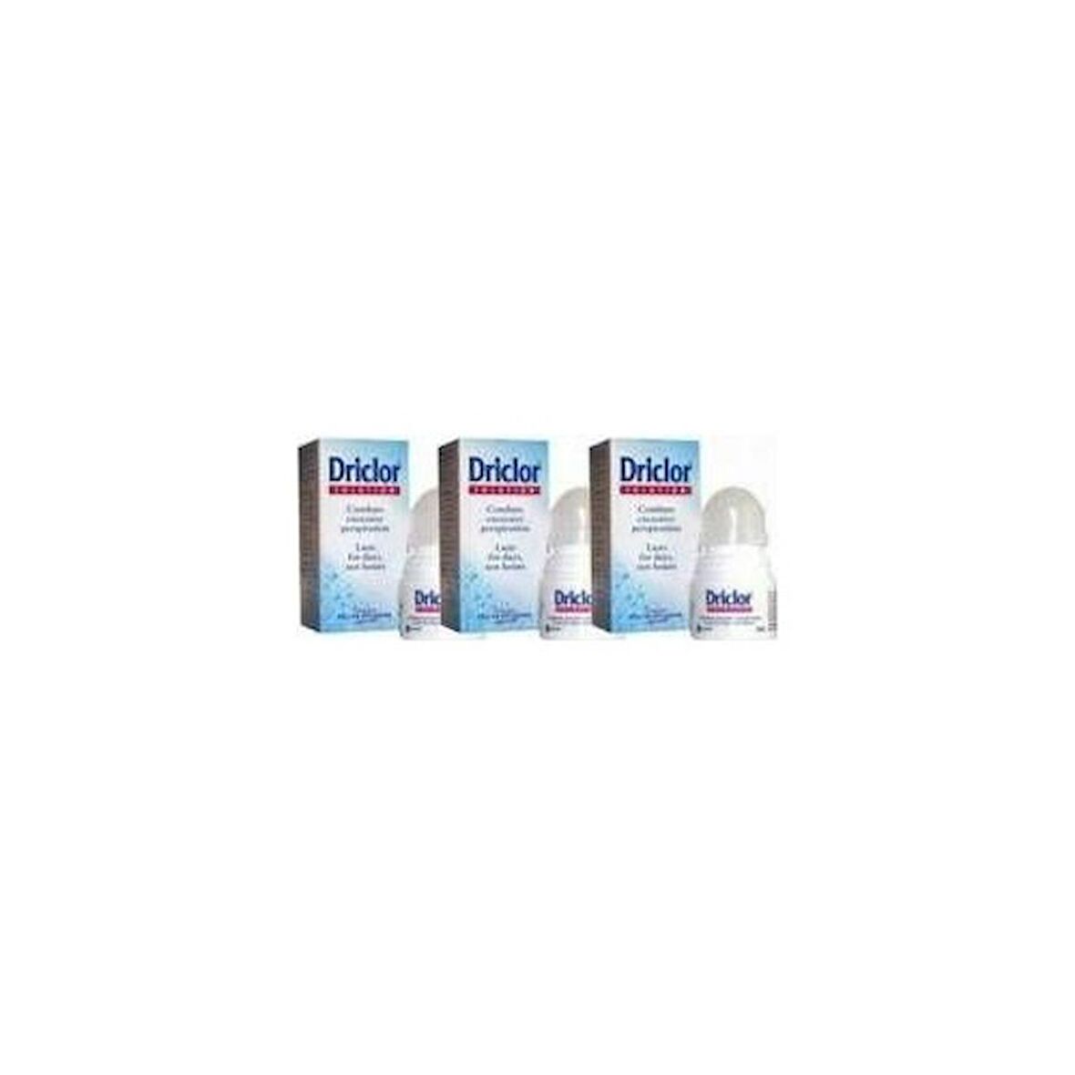 Driclor Roll-on Antiperspirant 20 ml 3'lü Paket