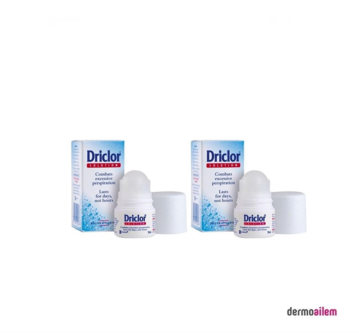 Driclor Solution Roll-On 20 ml - Antiperspirant 2'li