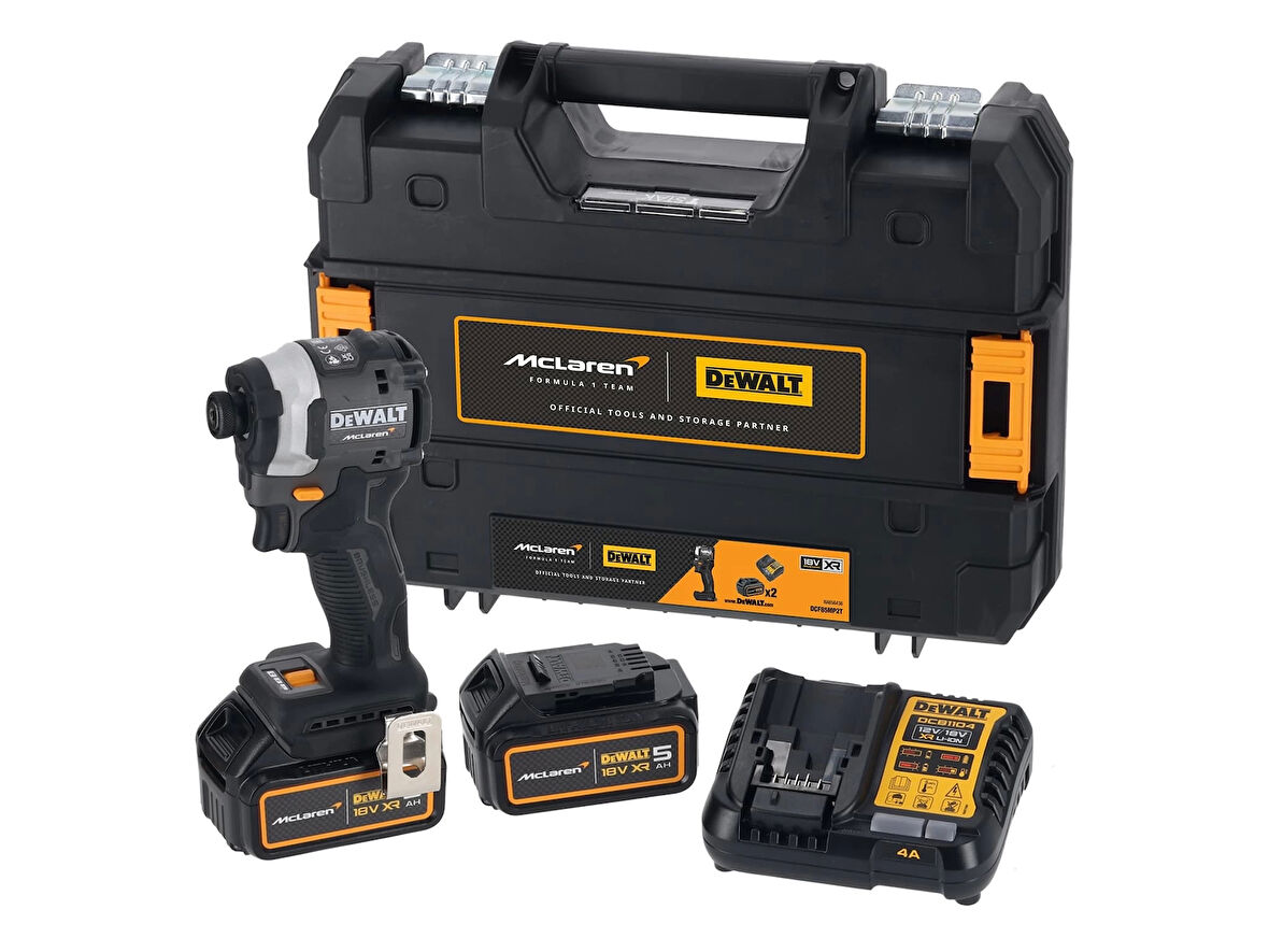 Dewalt X McLaren DCF85MP2T 18V XR 5.0 Ah Kompakt Darbeli Tornavida