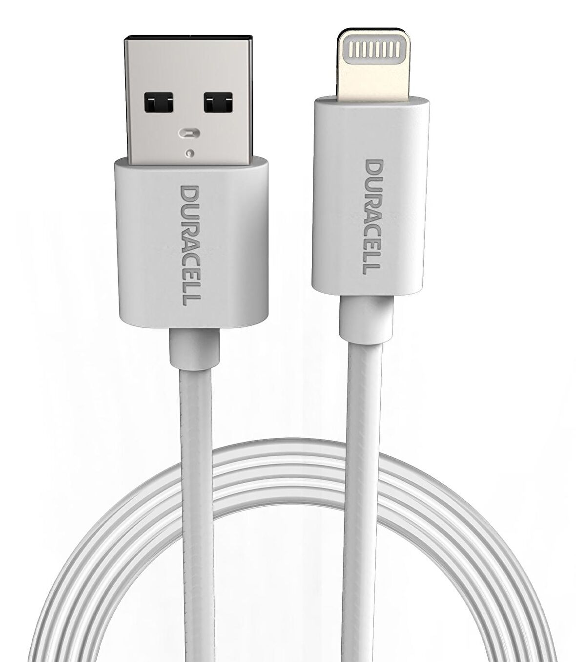 Duracell Apple Uyumlu 1m Şarj Data Kablosu Beyaz USB5012W