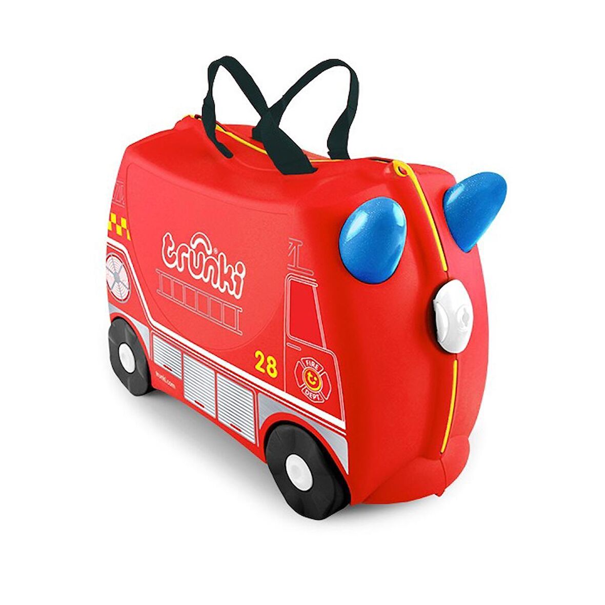 Reyo Trunki Çocuk Bavulu Seyahat Valizi 46x31x21,5cm - İtfaiye Aracı Frank