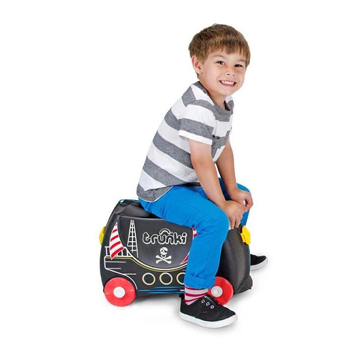 Reyo Trunki Çocuk Bavulu Seyahat Valizi 46x31x21,5cm - Korsan Pedro