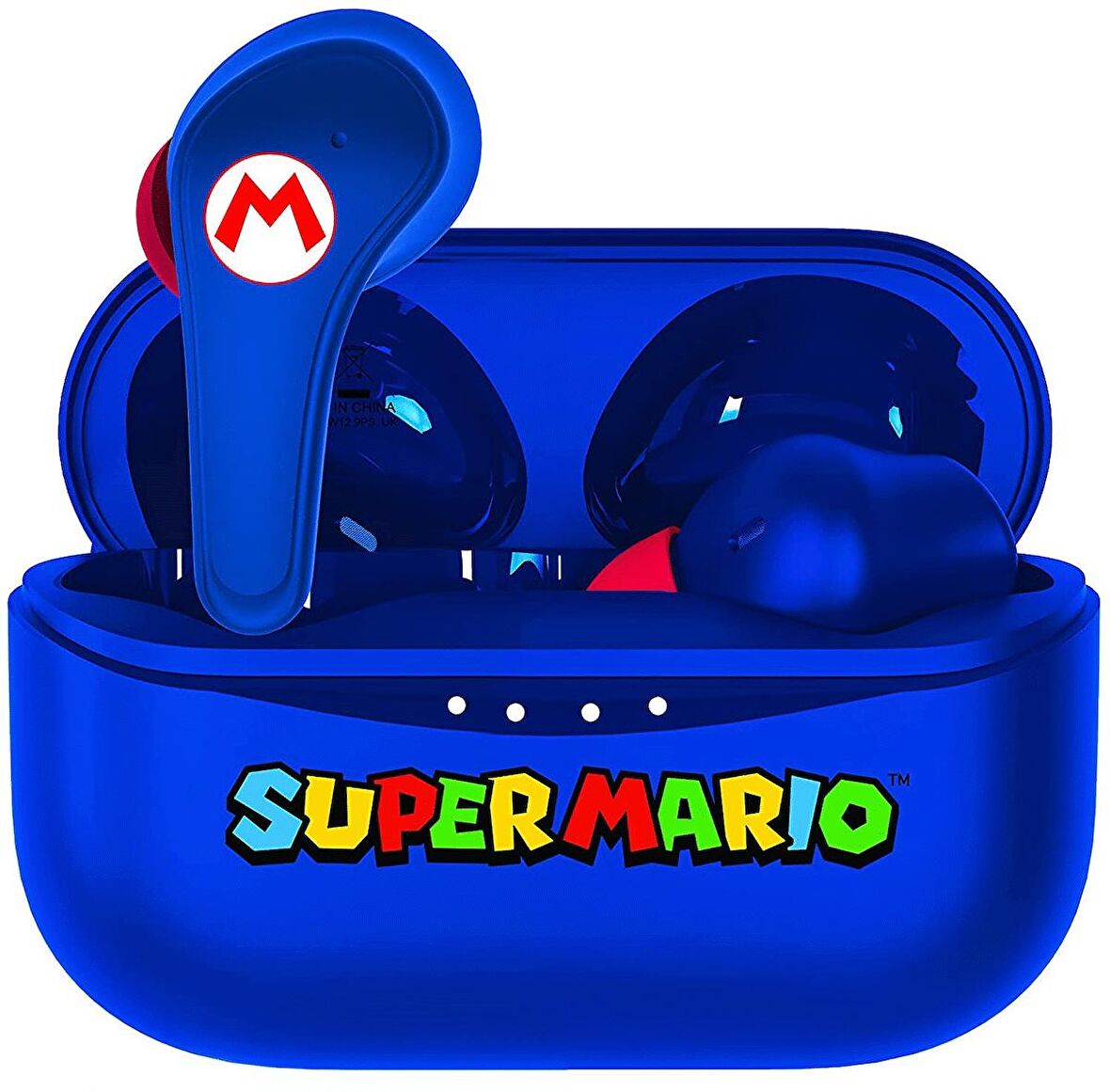 Nintendo Super Mario Kablosuz Kulaklık Earpods Lisanslı Şarj Kutulu Mavi