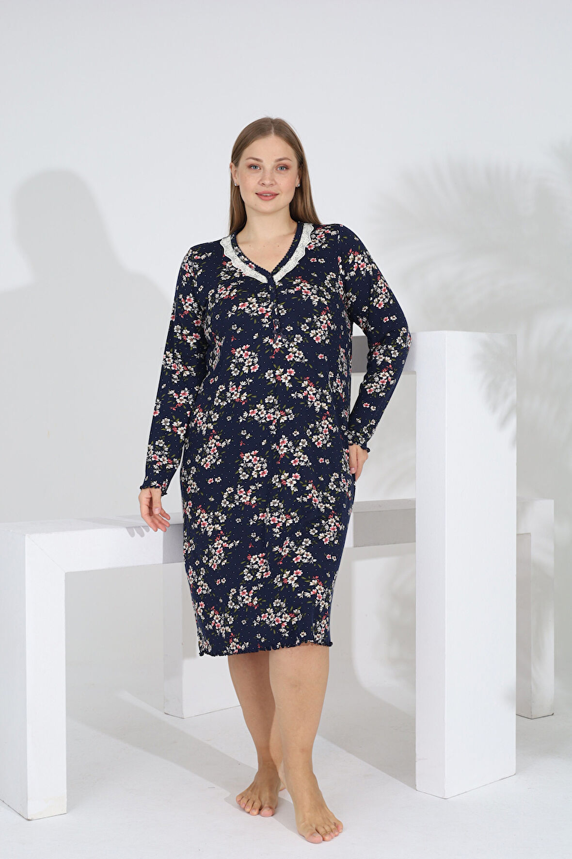 Angelique Bambu Uzun Kol Kadın Elbise 22606