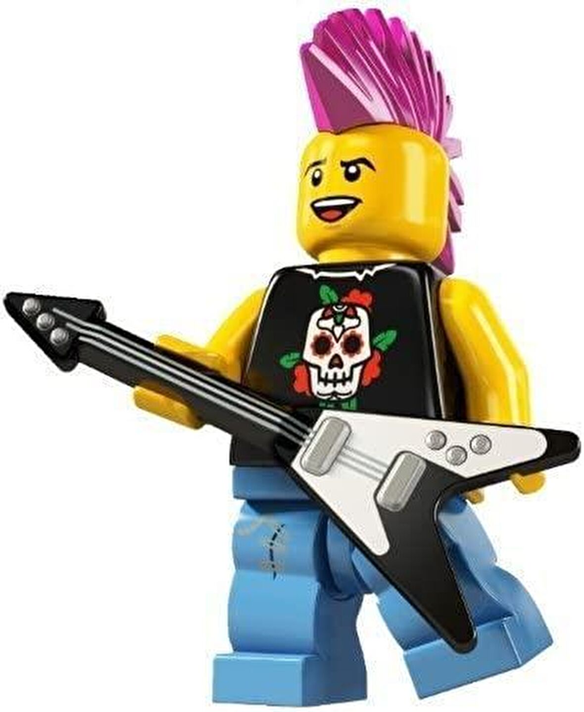 Lego Minifigür - Seri 4 - 8804 - Punk Rocker