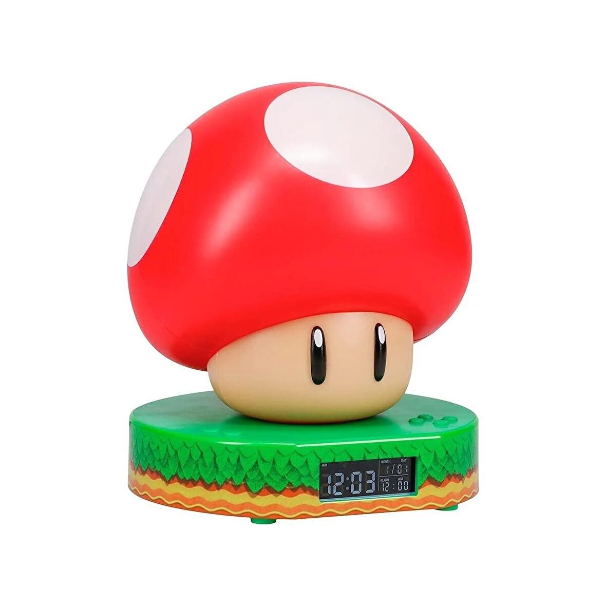 Super Mario Mushroom Digital Alarm Clock Lamba Masa Saati