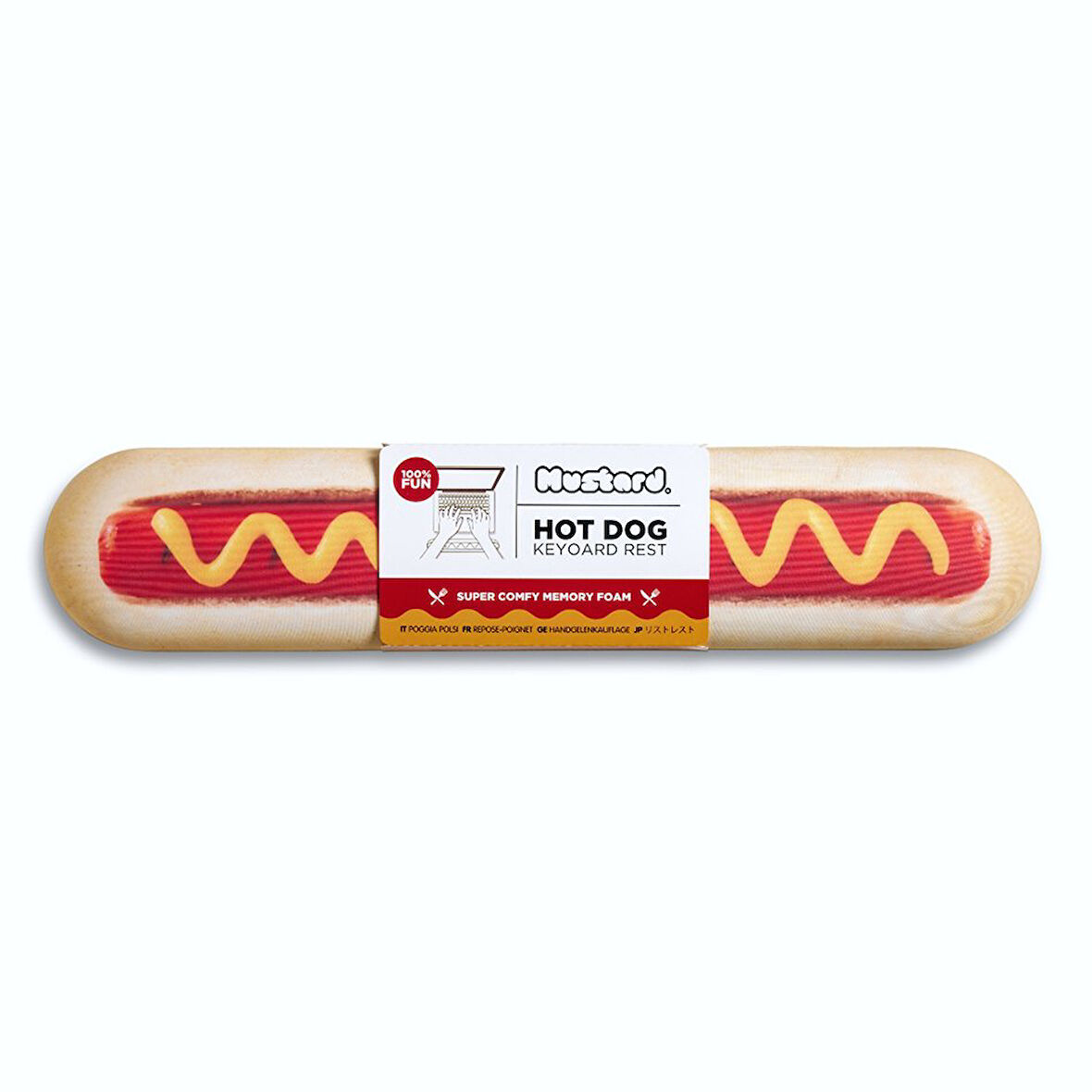 Mustard Hot Dog Silikon Klavye Desteği