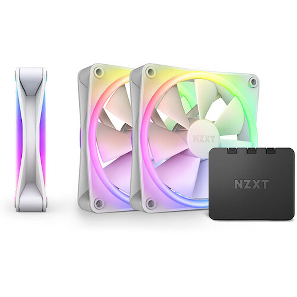 NZXT F120 RGB Duo Beyaz 3x120 mm+Fan Kontrolcü RF-D12TF-W1