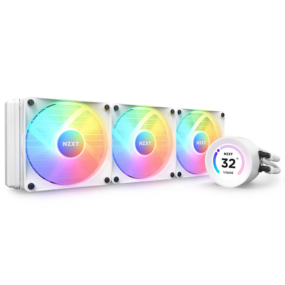 NZXT Kraken Elite 360 RGB RL-KR36E-W1 360mm Beyaz İşlemci Sıvı Soğutucu