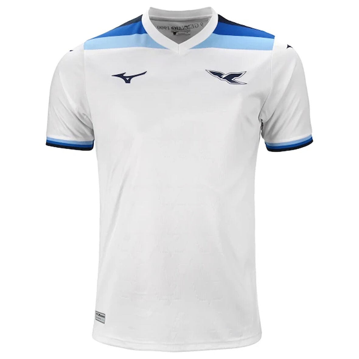 125. Yıl Lazio Home Jersey Erkek Forma Beyaz / Mavi