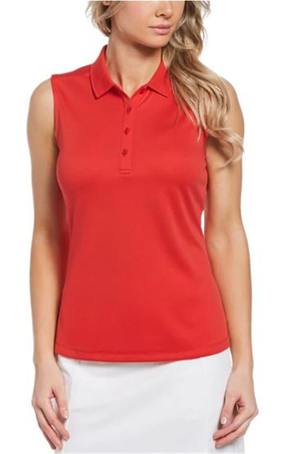 Callaway Sl Ess Solid Knit Polo Kadın Tshirt