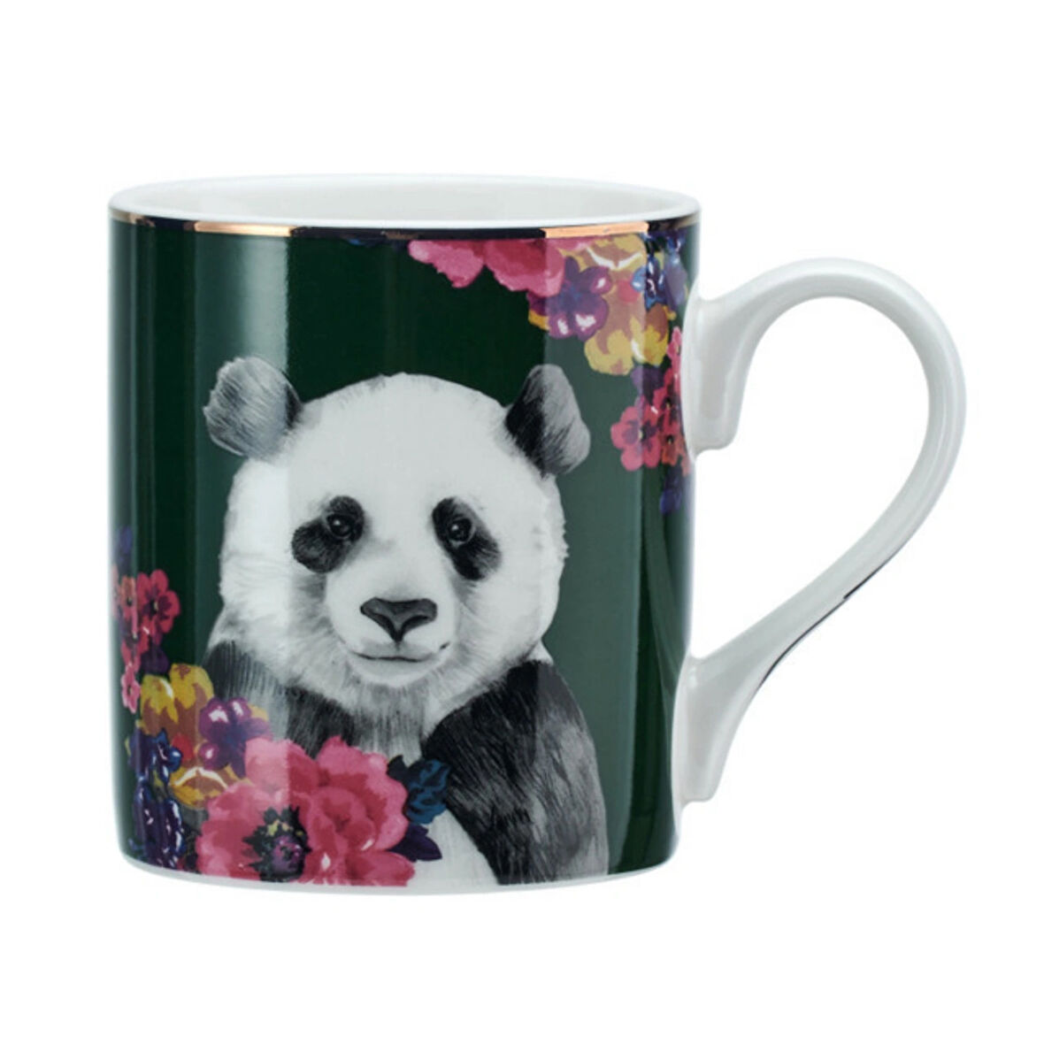 Mikasa MKWILDMUGPAN Wild At Heart Fine China 280ml Kupa Panda