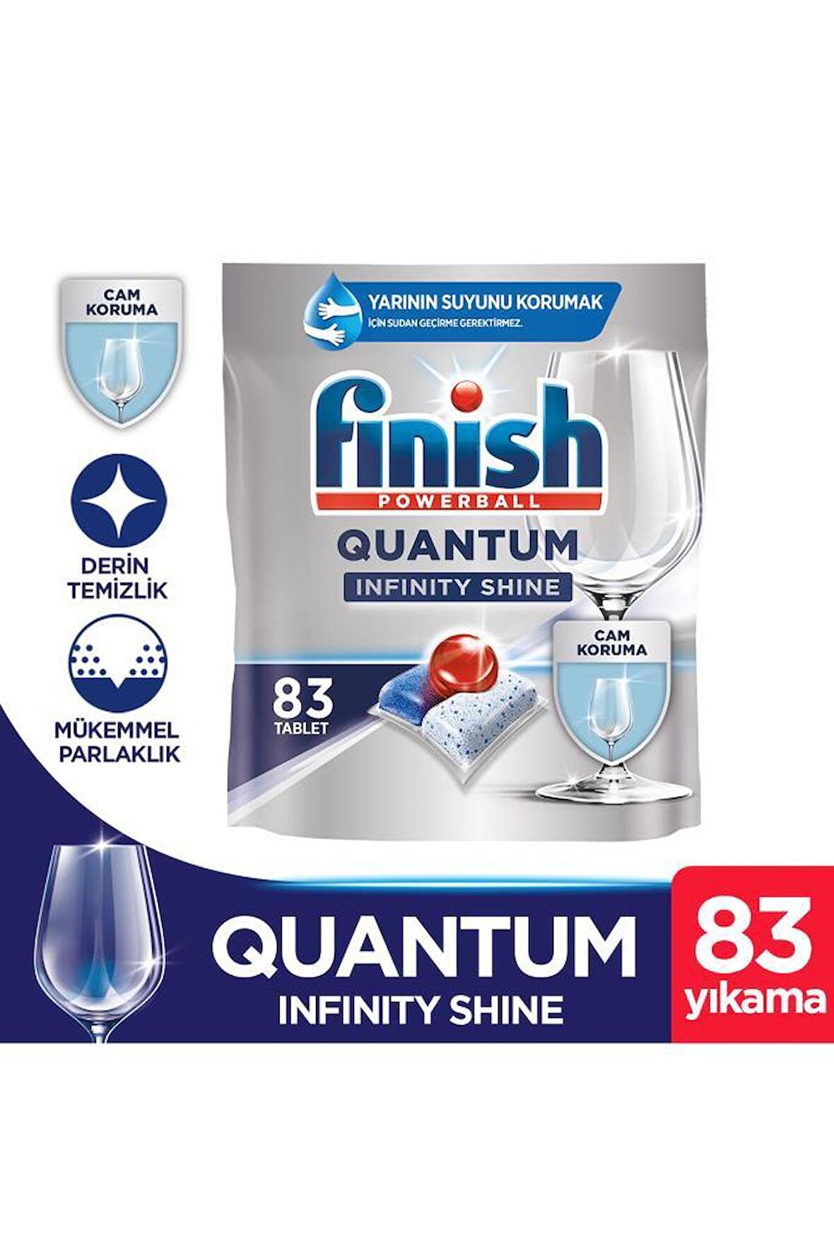 Finish Quantum Infinity Shine Bulaşık Makinesi Tableti 83'lü 