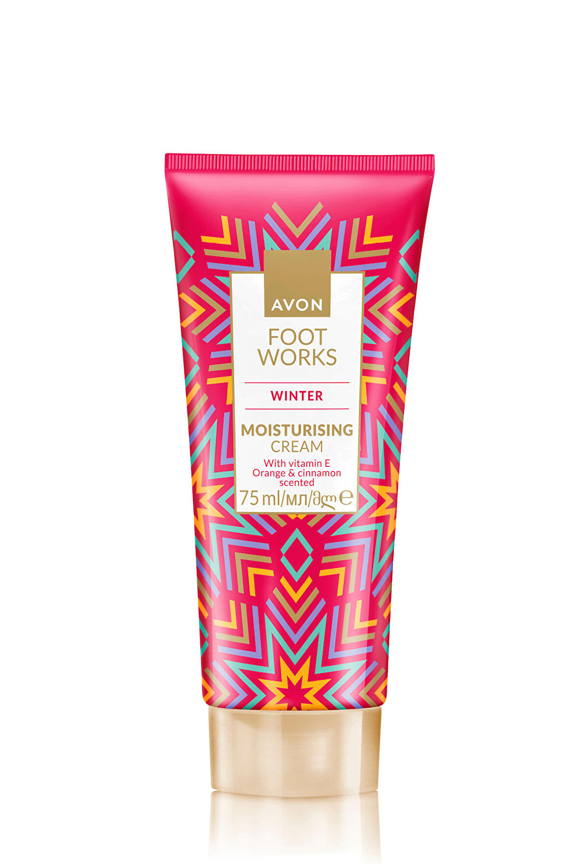 Avon Foot Work Winter Portakal ve Tarçın Kokulu E Vitaminli Nemlendirici Ayak Kremi 75 Ml.