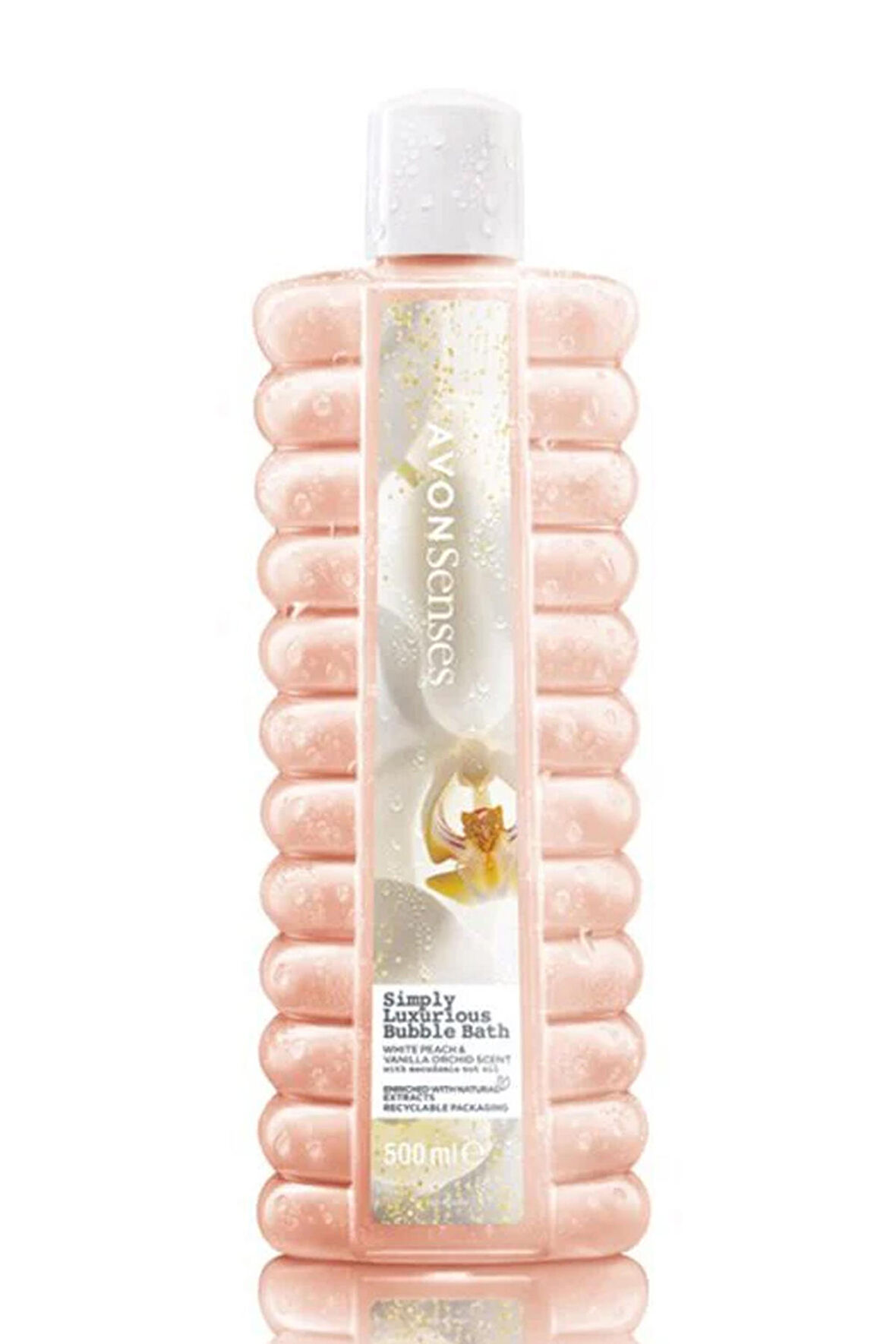 Avon Simply Luxurious Beyaz Şeftali ve Vanilya Orkide Kokulu Banyo Köpüğü 500 Ml.