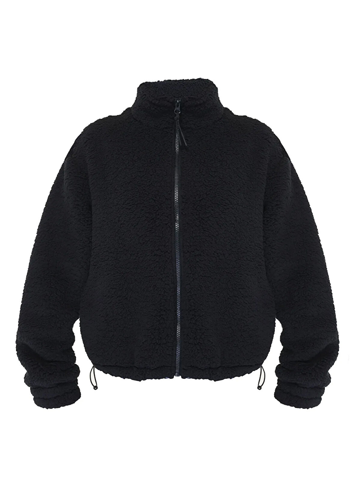 Sweaty Betty SB8809-001 CANYON FLEECE ZIP UP Siyah Normal Düz Kadın Zip Ceket