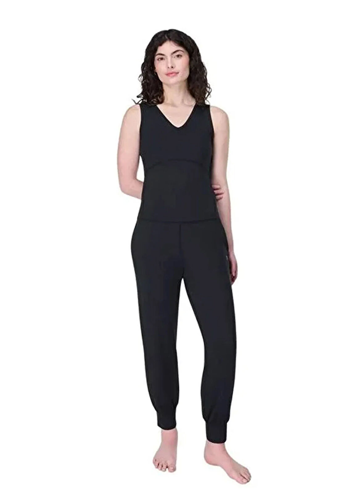 Sweaty Betty SB10207S-001 GAIA 27 PERFORMANCE YO Siyah Normal Bel Normal Düz Kadın Eşofman Altı