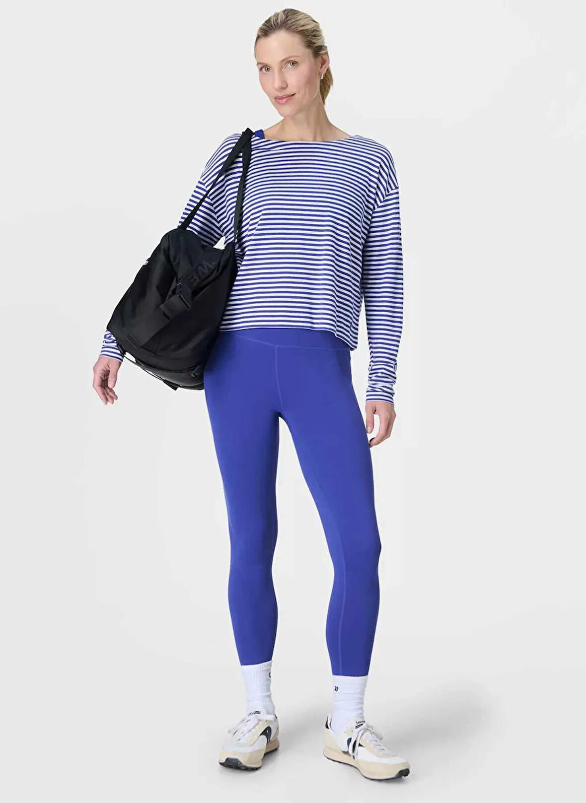 Sweaty Betty SB10159A-400 ALL DAY LEGGINGS Mavi Düz Kadın Tayt