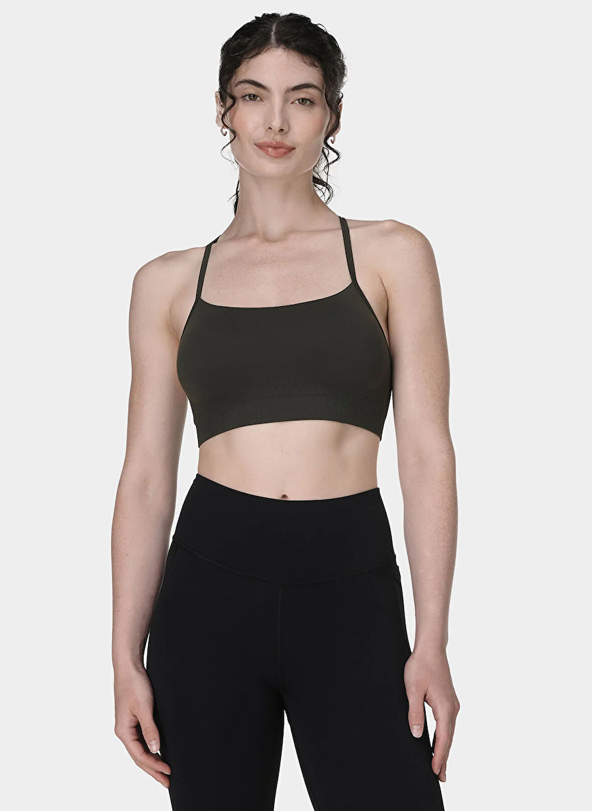 Sweaty Betty SB9610-301 SPIRIT RESTORED SEAMLESS Yeşil Sporcu Sütyeni