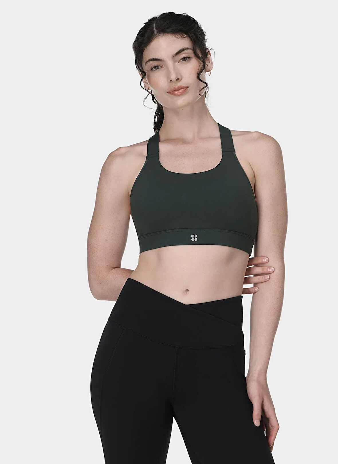 Sweaty Betty SB10229-310 POWER MEDIUM SUPPORT SP Yeşil Sporcu Sütyeni
