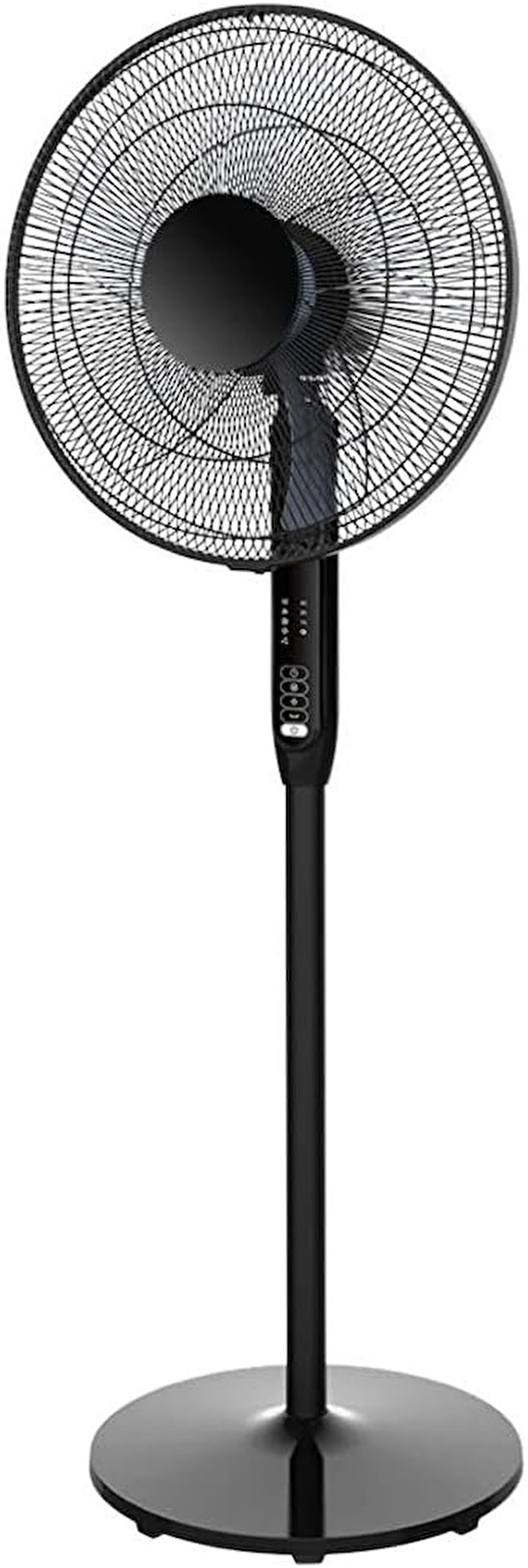 GoodHome 40 cm Siyah Ayaklı Vantilatör, 3 Hız Kademeli, Uzaktan Kumandalı, 7 Saat Zamanlayıcılı, 82° Salınımlı