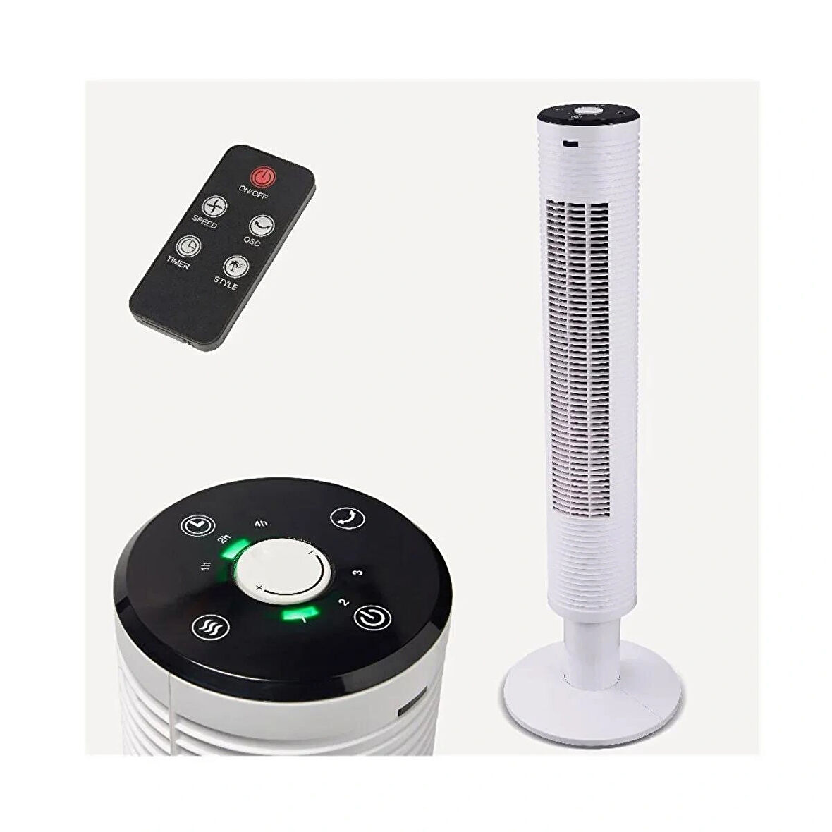 Balito Kule Tipi Kumandalı Vantilatör Beyaz 45w Soğutucu