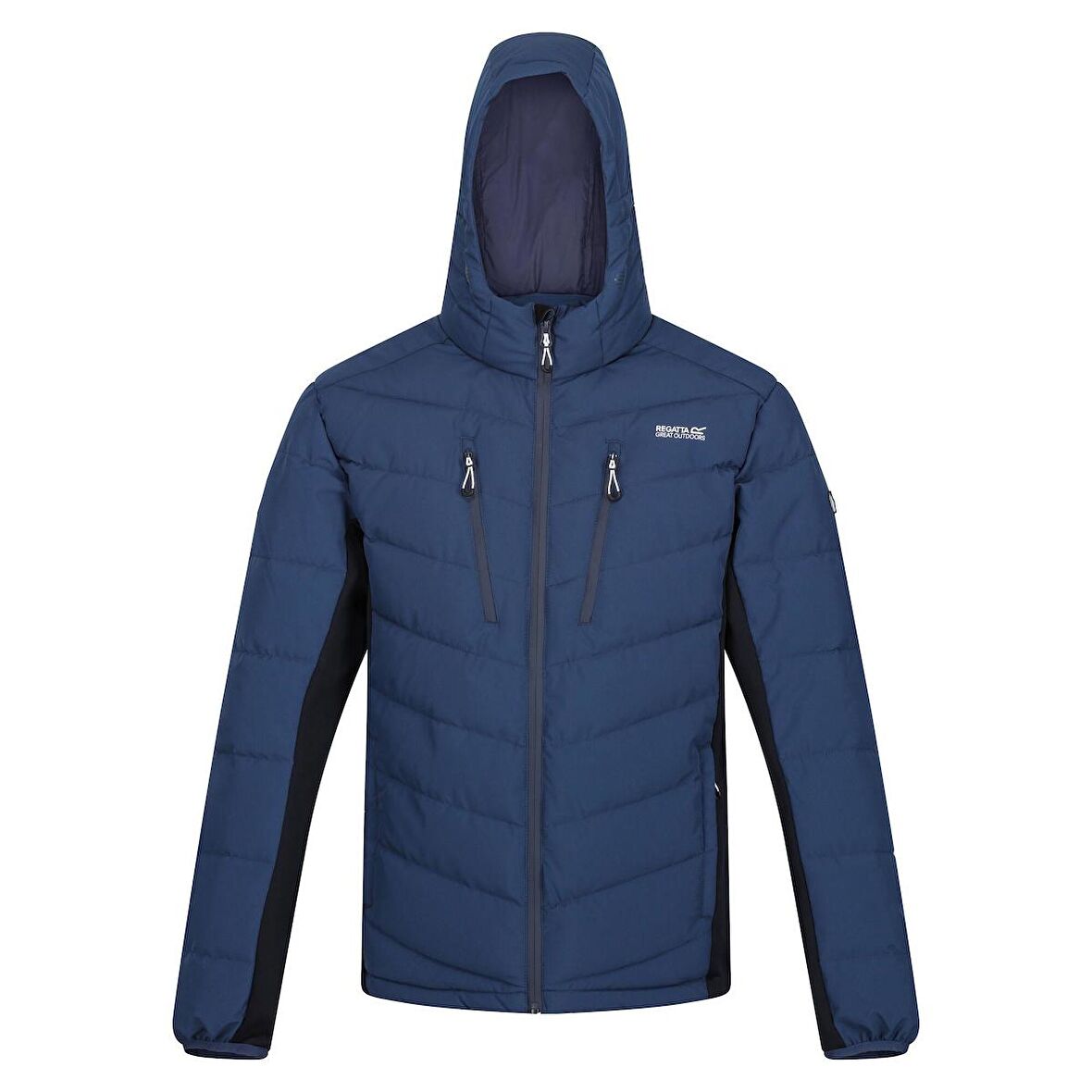 Regatta Lacivert Erkek Kapüşonlu   Zip Ceket RMN199 Cranmore Puffer Ceket