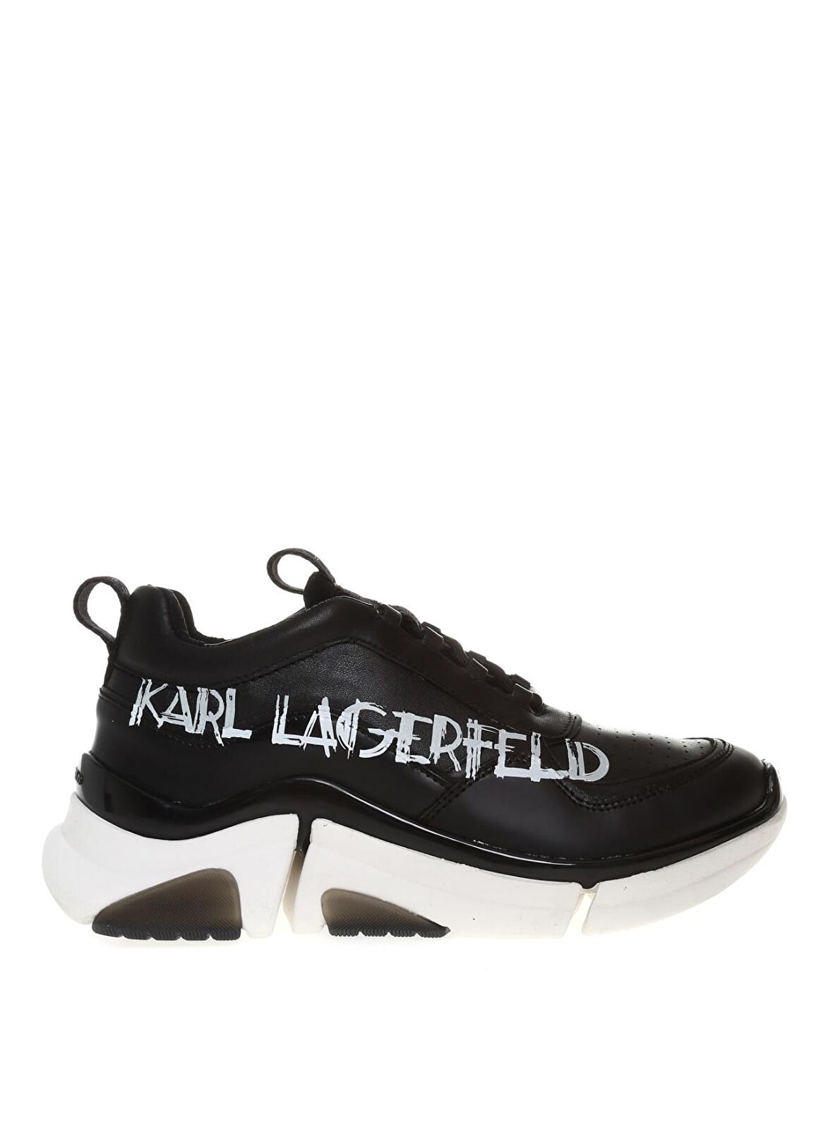 KARL LAGERFELD Siyah Erkek Sneaker VENTURE Art Deco Long Logo