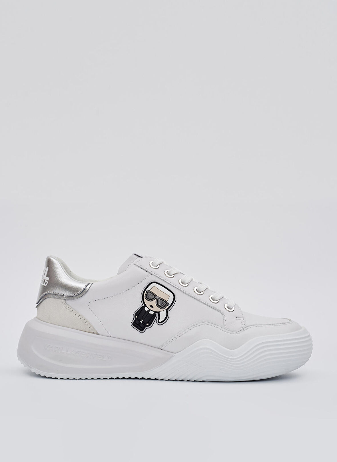 KARL LAGERFELD Beyaz Kadın Deri Sneaker KL62830